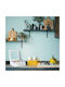 Relaxdays Caseta Pentru Ceai Cu Capac Din Lemn Alb 23,5x9x23,5cm