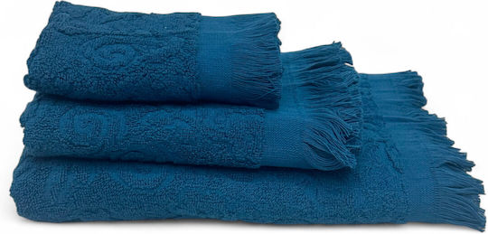 Olia Home Кърпа за лице 50x90см. Royal Blue Тегло 500гр/кв.м