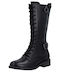Leder Damenstiefel Schwarz