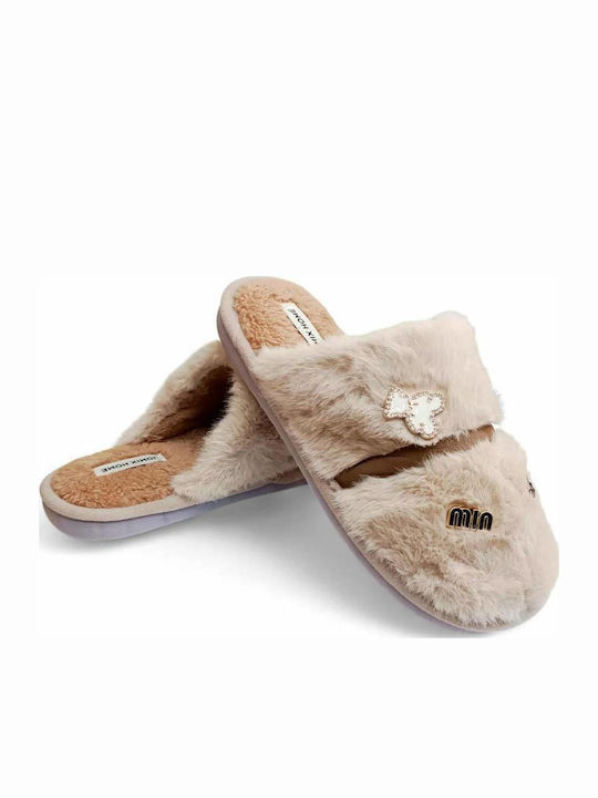 Jomix Winter Women's Slippers Beige