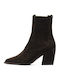 Braune Damen-Wildlederstiefeletten