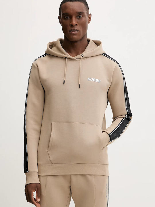 Sweatshirt with Hood Beige