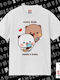 Every Dudu Needs A Bubu Classic T-shirt Double Stitching Without Side Seams White 100% Cotton Vegan & Oeko-tex Certified