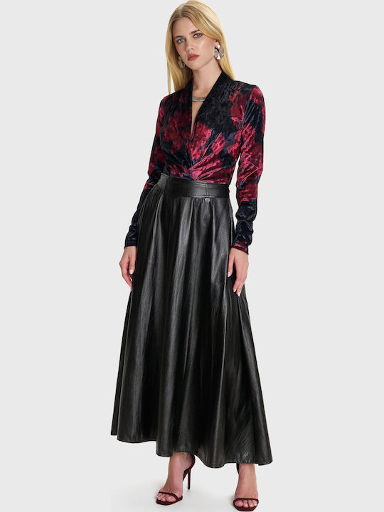 ALE - The Non Usual Casual Fustă Maxi Din Piele...