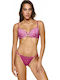 Women's String with Lace Magenta