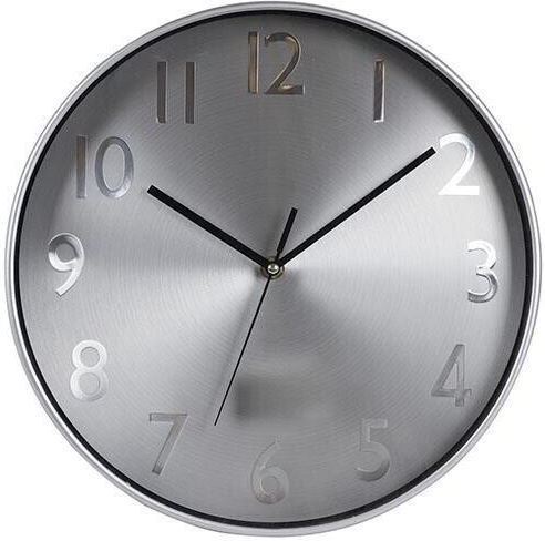 Wanduhr Kunststoff Schwarz 30x4.2cm