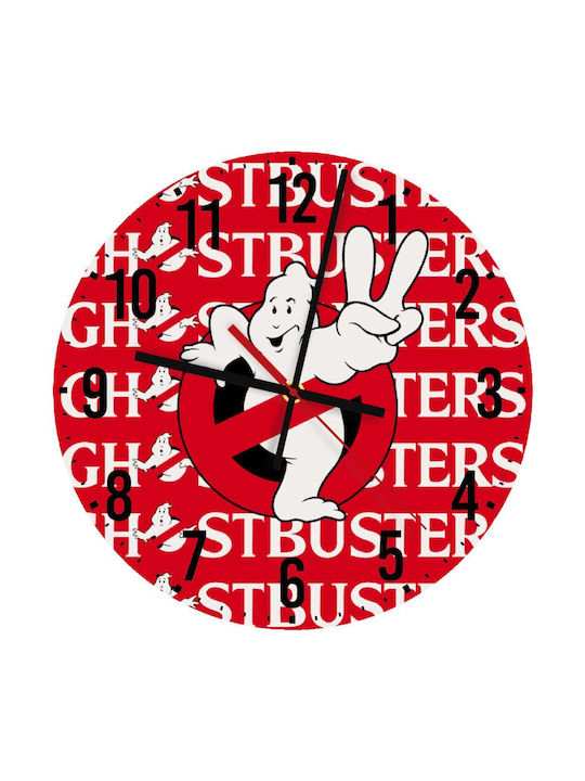 Koupakoupa Ghostbusters Leise Wanduhr Hölzernes