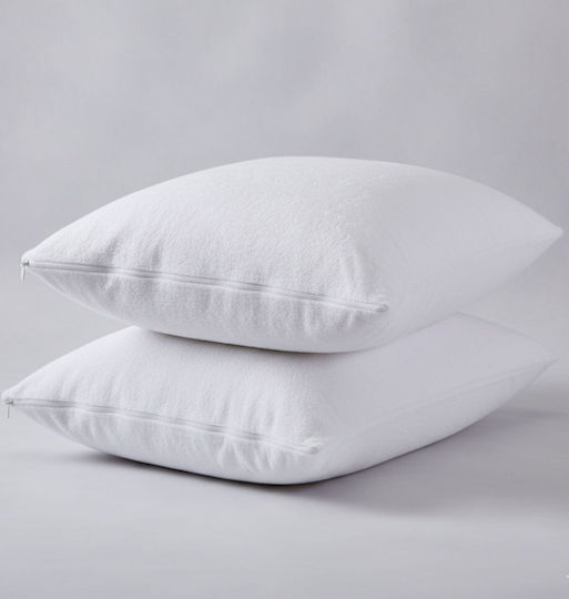 Olia Home Set Protecții pentru Pernă Impermeabile Alb 50x70cm.