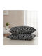 Olia Home Σετ Μαξιλαροθήκες Μαύρο 52x72εκ.