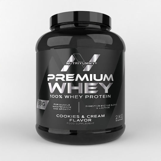 Nutriyummy Premium Whey Πρωτεΐνη Ορού Γάλακτος με Γεύση Cookies & Cream 2kg