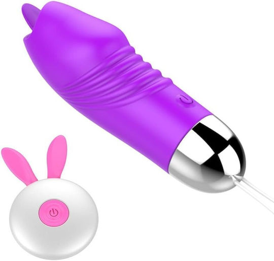 Smd Bunny Vibe 2-in-1 Clitoral & G-spot Bullet Vibrator Couples Ασύρματος Κλειτοριδικός Δονητής Ζευγάρια Purple