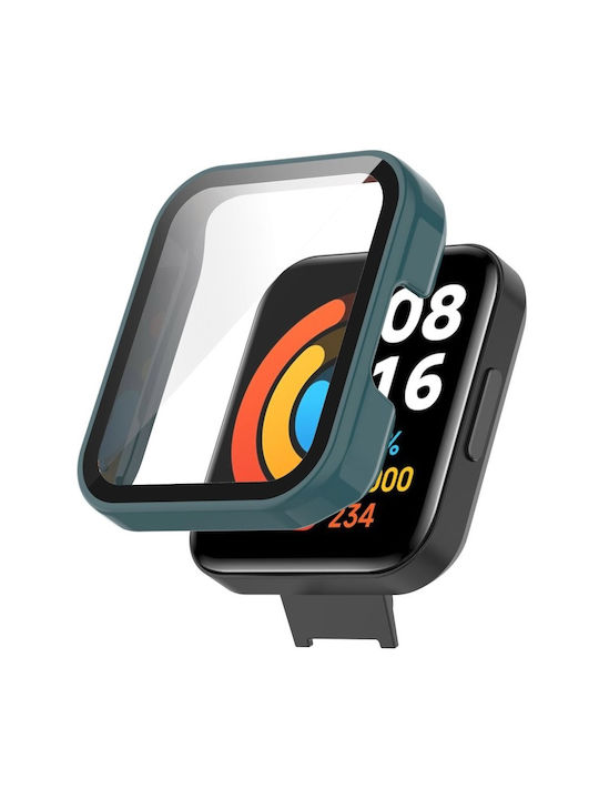 Tragbare Hülle + Glas 2 1 Xiaomi Redmi Watch 2 Lite Grüne Tragbare Hülle + Glas 2 1 Xiaomi Redmi Watch 2 Lite Grüne