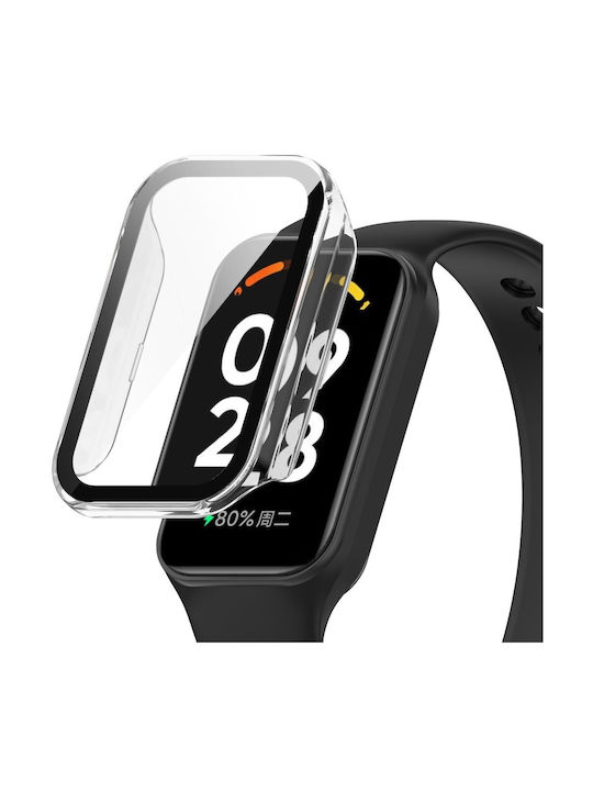 2 1 Калъф + Стъкло Xiaomi Redmi Band 2 Xiaomi Smart Mi Band 8 Active Безцветен