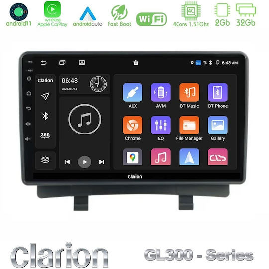 Clarion Ηχοσύστημα Αυτοκινήτου για Opel Zafira / Zafira Tourer 2012-2016 (Bluetooth/USB/AUX/WiFi/GPS/Apple-Carplay/Android-Auto) με Οθόνη Αφής 9"
