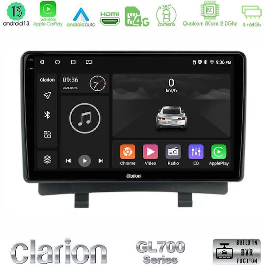 Clarion Car Audio System for Opel Zafira / Zafira Tourer 2012-2016 (Bluetooth/USB/WiFi/GPS/Apple-Carplay/Android-Auto) with Touch Screen 9"