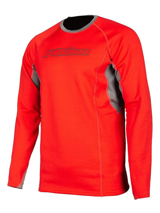 Klim Aggressor Bluza termica pentru barbati cu maneci lungi Rosu