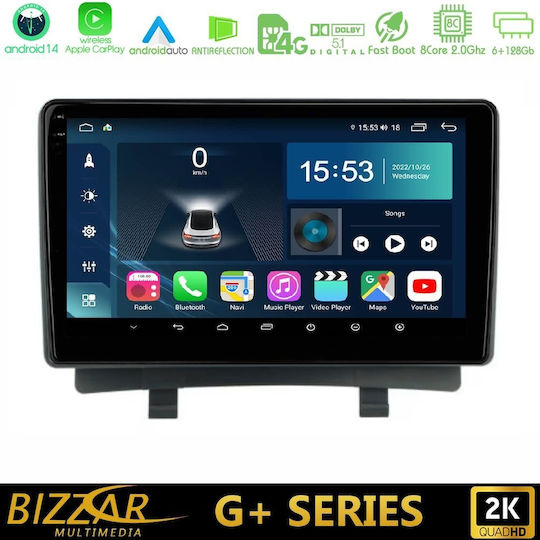 Bizzar Car Audio System for Opel Zafira / Zafira Tourer 2012-2016 (Bluetooth/USB/WiFi/GPS/Apple-Carplay/Android-Auto) with Touch Screen 9"