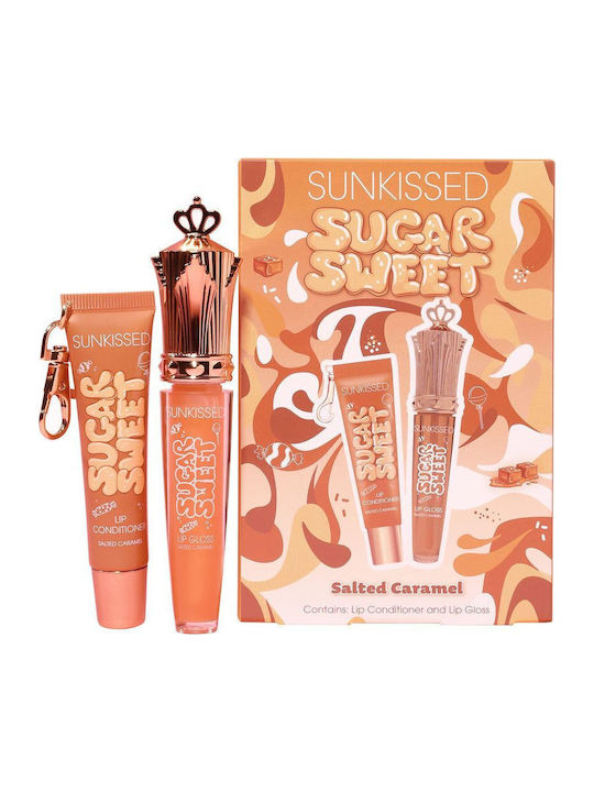 Sunkissed Sugar Sweet Lip Duo Salted Caramel Scent Lip Gloss & Lip Conditioner Set Su31928