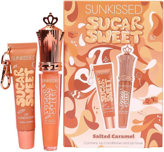 Sunkissed Sugar Sweet Lip Duo Salted Caramel Scent Lip Gloss & Lip Conditioner Set Su31928