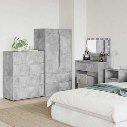 vidaXL Student Bedroom Set 2 Pieces Concrete Gr...