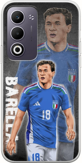 Euro 2024 Nicolo Barella Oppo A5 4G/5G Flexible TPU Transparent Silicone