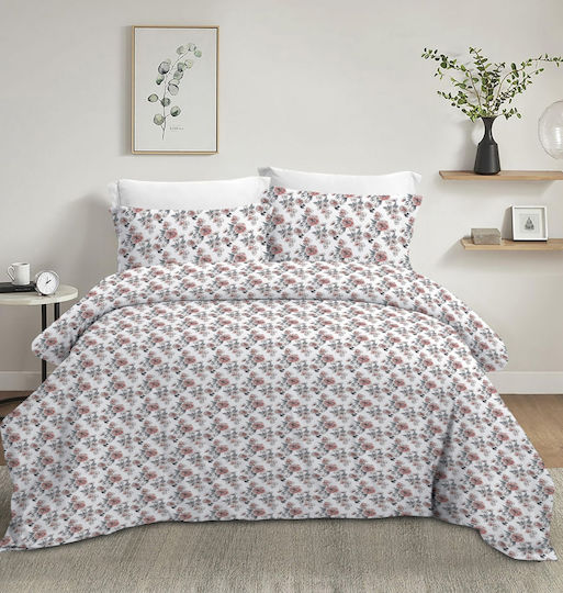 Olia Home Σετ Σεντόνια Μονά 170x260εκ. Floral (3τμχ)