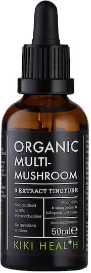Kiki Health Βάμμα Organic Multi-Mushroom 8 Extract Blend Tincture 50ml