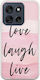Love Laugh Live Motorola Moto G56 5G Flexible TPU Transparent Silicone Mobile Phone Case