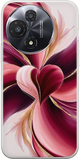 Valentine's Day Abstract Watercolor Love Case Tcl 60r 5g Flexible TPU Transparent Silicone