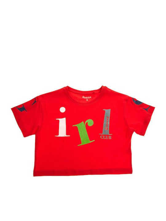 Admiral Kinder-T-Shirt Red