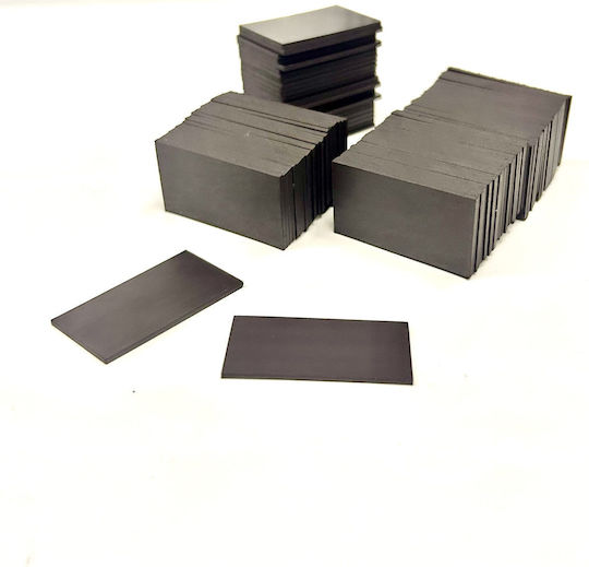 Μαγνητικό Φύλλο Κομμένο 40x20x1.5mm Φερρίτης Δύναμη Έλξης 280gr