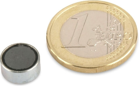 Магнит Пета Ф10x4.5mm Контейнер Ферит Магнитна Сила 400гр