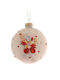 Christmas Glass Embossed Ball Colored Crystals Glass Ball Enamel Vetur 14299 Ø 10 Cm