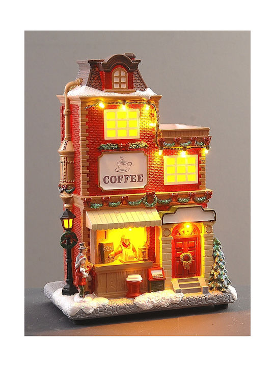 Christmas Illuminated Coffee Shop Led Decoration Vetur 15747