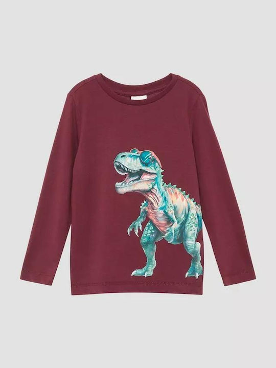 Kids' Shirt Long Sleeve Bordeaux