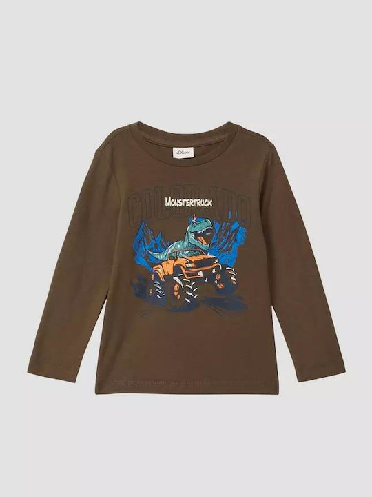 Kids' Shirt Long Sleeve Khaki