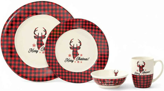 Nakos Weihnachtlich Tischtuch Quadrat Rot