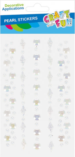 Christmas Decoration Craft Fun Ozdoba Dek Pearl Sprzyl 5 Pieces White Cf Pbh12/144