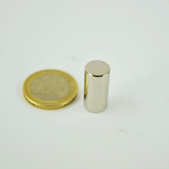 Магнит Цилиндър Ф10x20mm Неодим Магнитна Сила 4,4kg