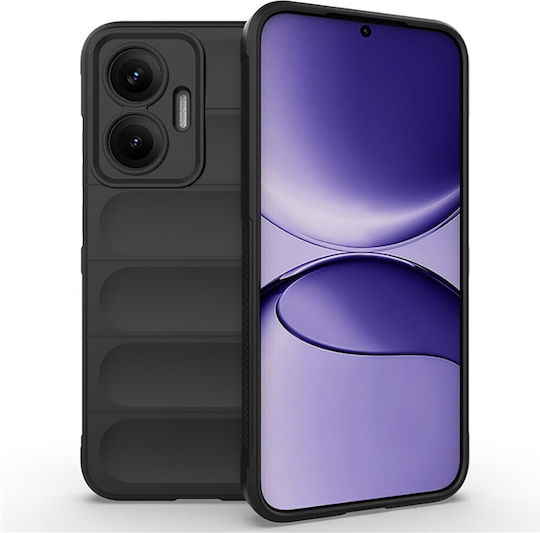 Amorus Back Cover Σιλικόνης Μαύρο (Poco F7)
