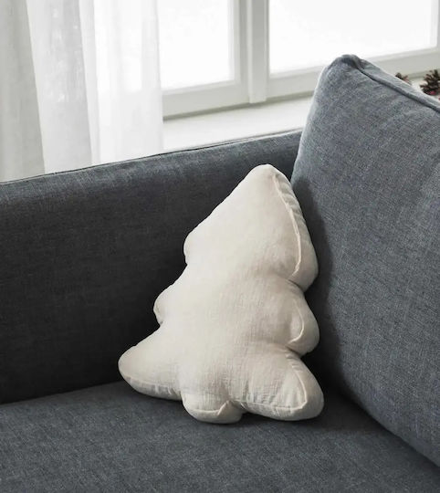 Perna Decorativă de Crăciun Xmas 283/05 Ecru Gofis Home Poliester 28x36
