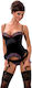 Corset Sp Rosette Corset Black