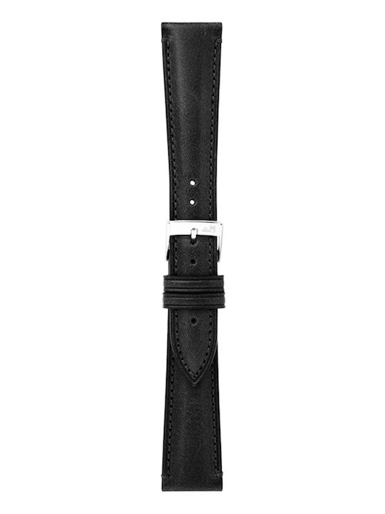 Morellato Lederriemen Schwarz 18mm