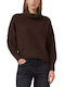 Women's Sweater Turtleneck Brown