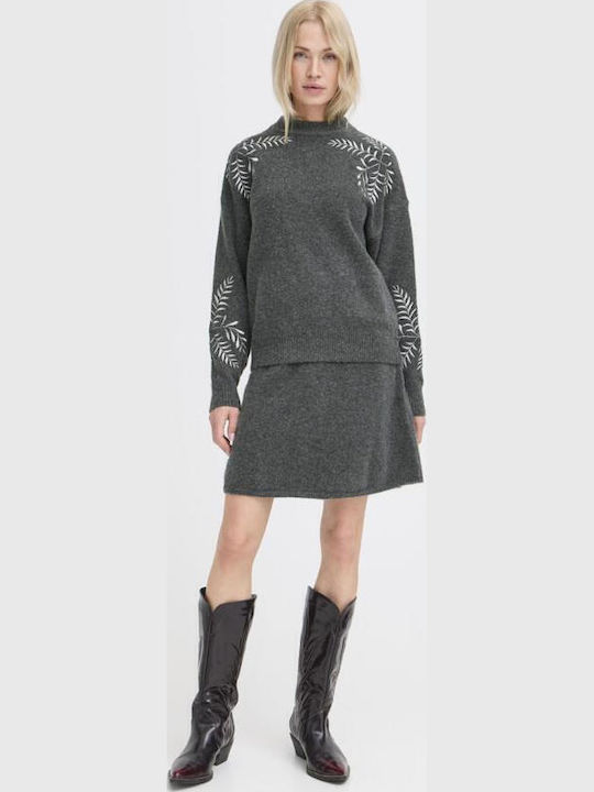 Γυναικείο Πουλόβερ Dark Grey Melange