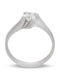 Savvas Design Единичен камък от Бяло злато 18K