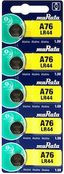 Murata Αλκαλικές Μπαταρίες LR44 1.5V 5τμχ