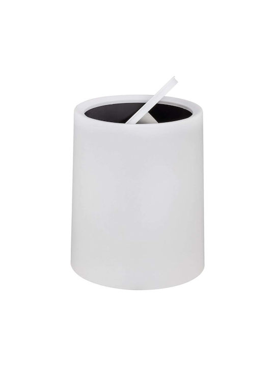 Wenko Plastic Waste Bin White 6L