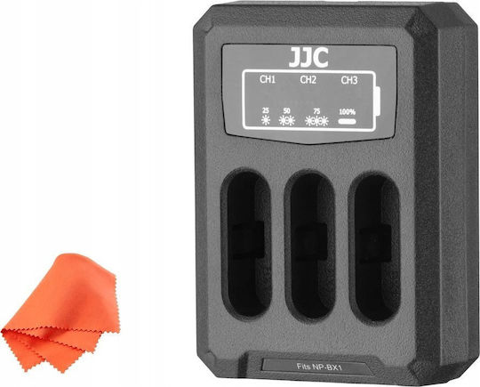 Jjc Dreifach Kamera-Ladegerät Jjc Dch-npbx1t Für Np-bx1 Batterien