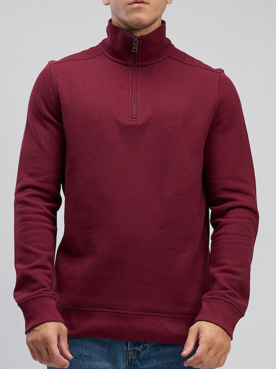 Nautica Sweatshirt with Hood Red